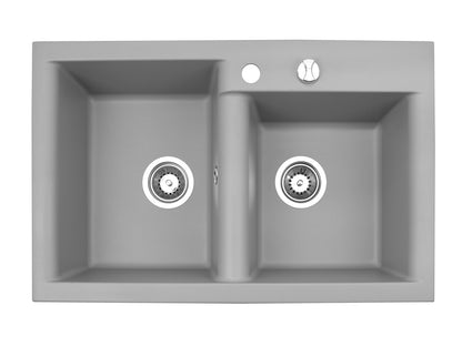 Zlewozmywak Kuchenny Granitowy - Estein 2k - 78 x 50 cm